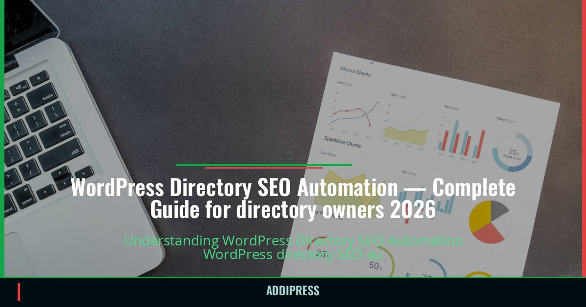 WordPress Directory SEO Automation — Complete Guide for directory owners 2026 — addipress.com