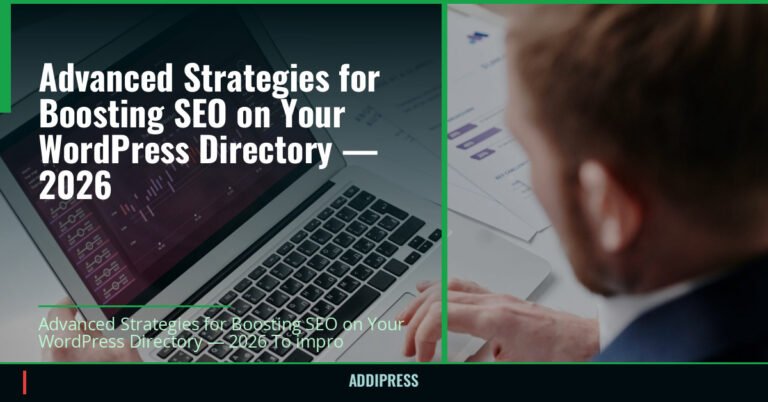 Advanced Strategies for Boosting SEO on Your WordPress Directory — 2026 — addipress.com