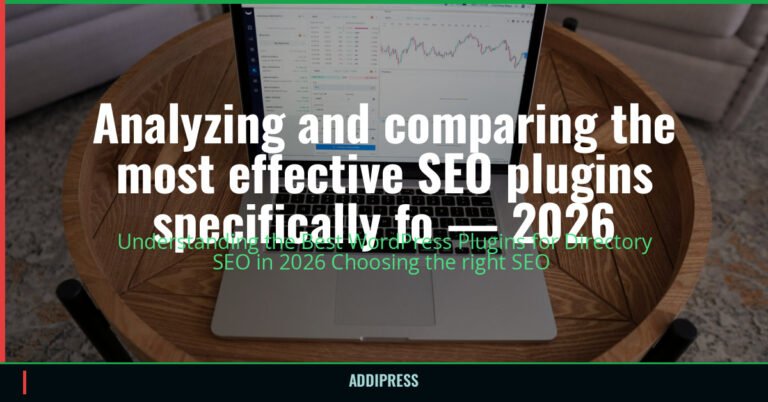 Analyzing and comparing the most effective SEO plugins specifically fo — 2026 — addipress.com