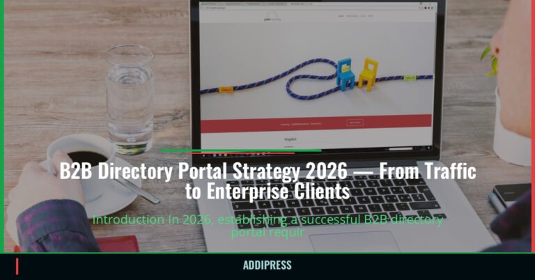 B2B Directory Portal Strategy 2026 — From Traffic to Enterprise Clients — addipress.com