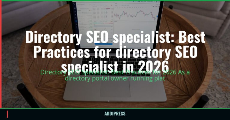 Directory SEO specialist: Best Practices for directory SEO specialist in 2026 — addipress.com