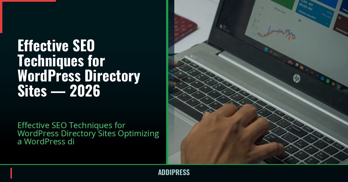 Effective SEO Techniques for WordPress Directory Sites — 2026 — addipress.com