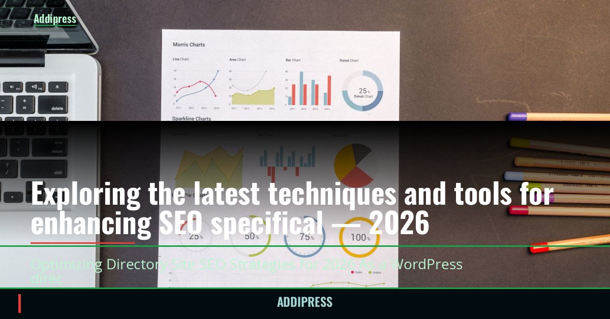 Exploring the latest techniques and tools for enhancing SEO specifical — 2026 — addipress.com