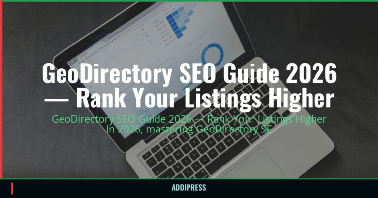 GeoDirectory SEO Guide 2026 — Rank Your Listings Higher — addipress.com