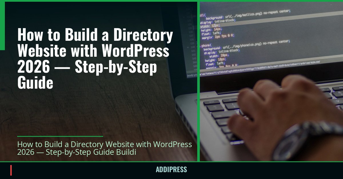 How to Build a Directory Website with WordPress 2026 — Step-by-Step Guide — addipress.com
