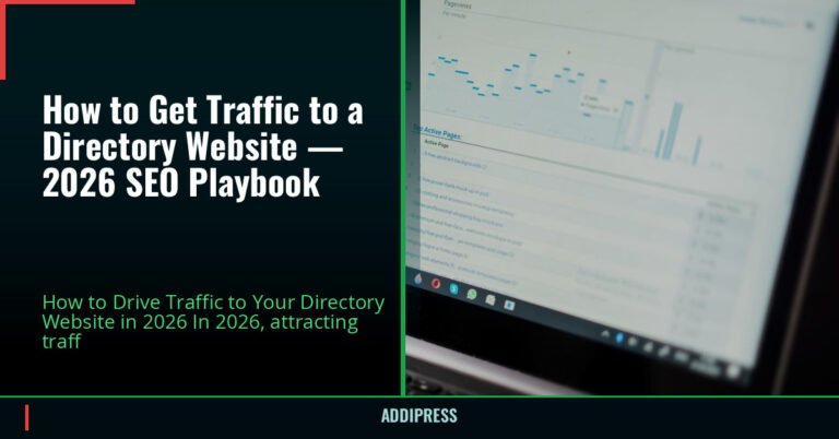 How to Get Traffic to a Directory Website — 2026 SEO Playbook — addipress.com