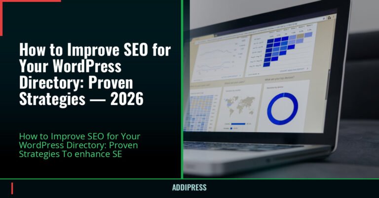 How to Improve SEO for Your WordPress Directory: Proven Strategies — 2026 — addipress.com