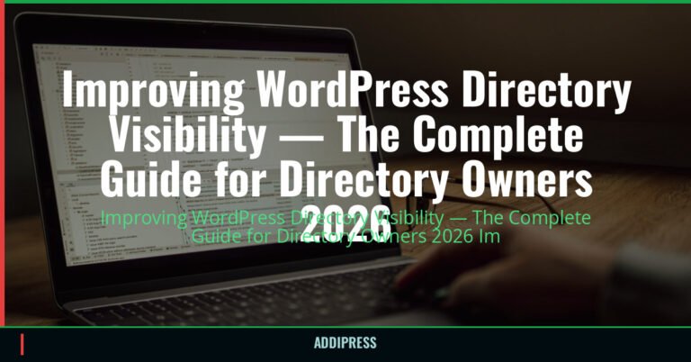 Improving WordPress Directory Visibility — The Complete Guide for Directory Owners 2026 — addipress.com