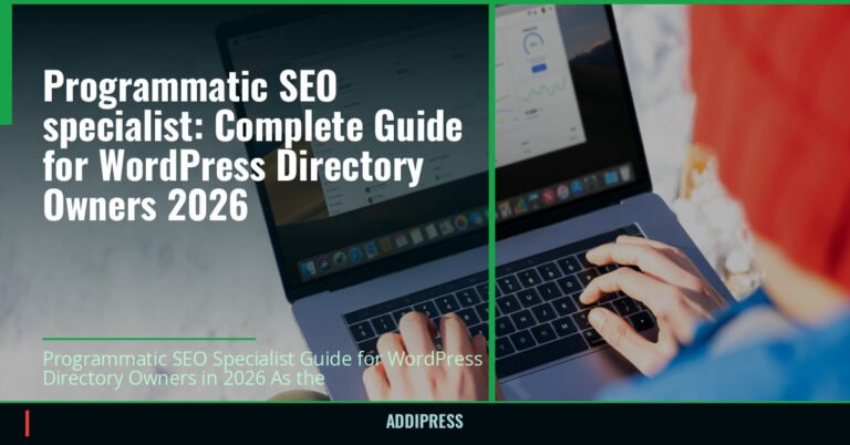 Programmatic SEO specialist: Complete Guide for WordPress Directory Owners 2026 — addipress.com