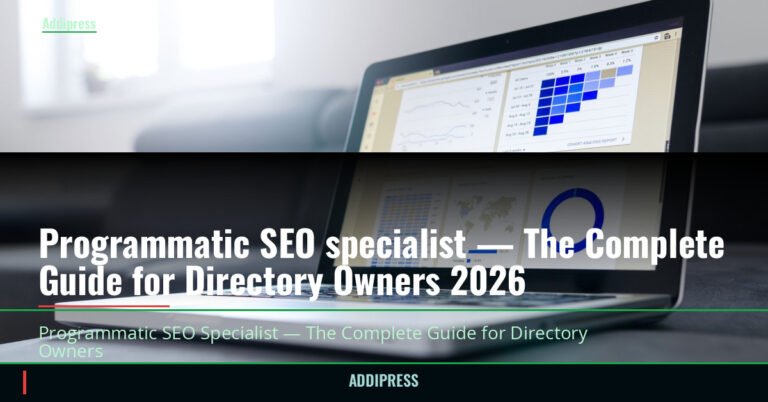 Programmatic SEO specialist — The Complete Guide for Directory Owners 2026 — addipress.com