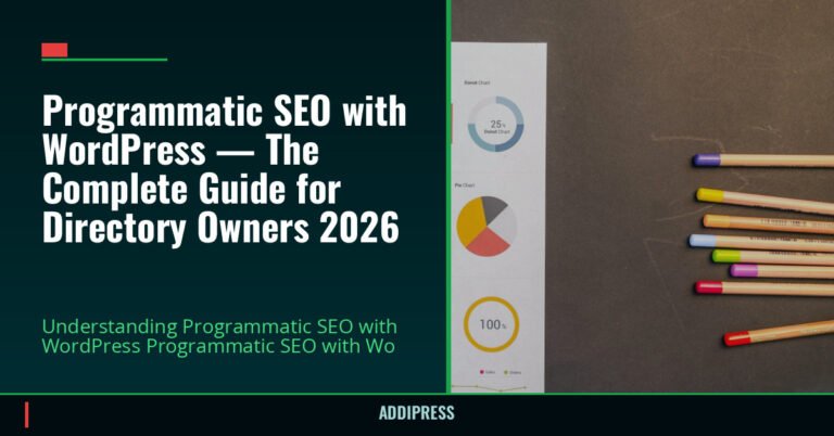 Programmatic SEO with WordPress — The Complete Guide for Directory Owners 2026 — addipress.com