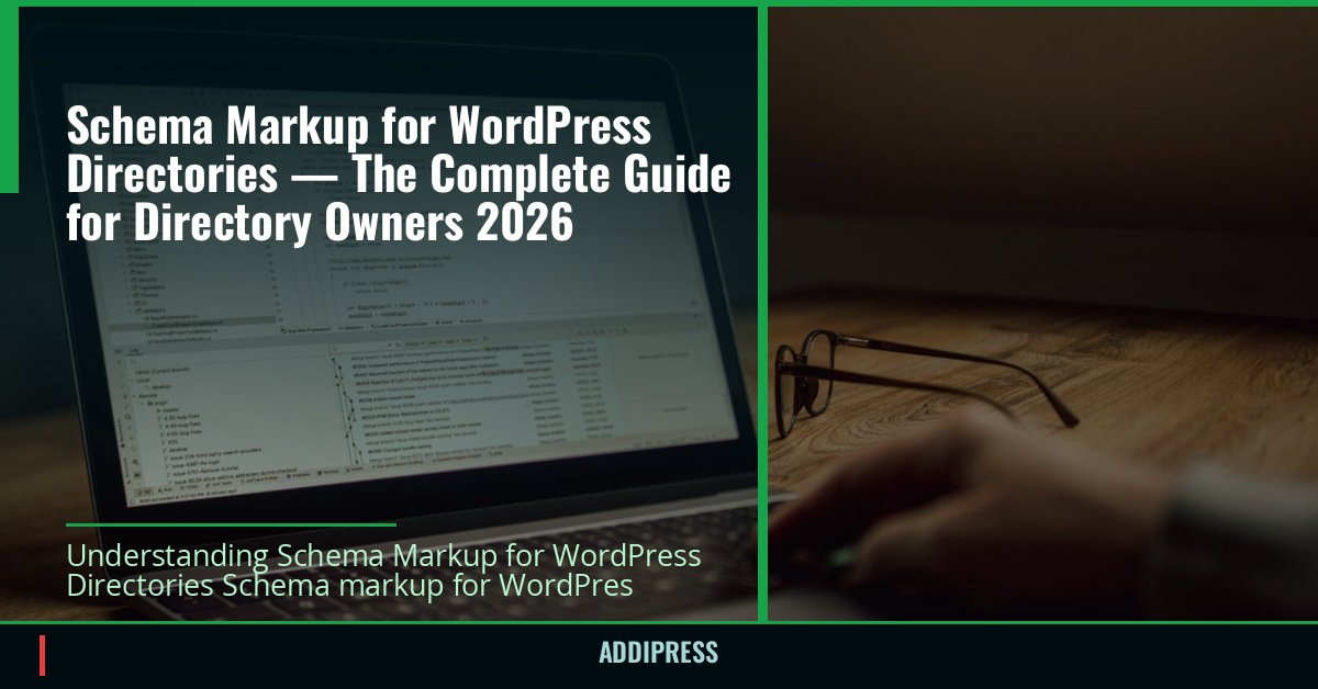 Schema Markup for WordPress Directories — The Complete Guide for Directory Owners 2026 — addipress.com