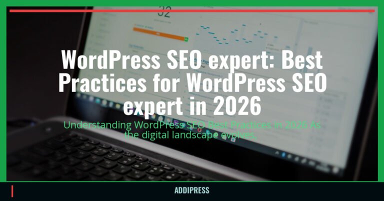 WordPress SEO expert: Best Practices for WordPress SEO expert in 2026 — addipress.com
