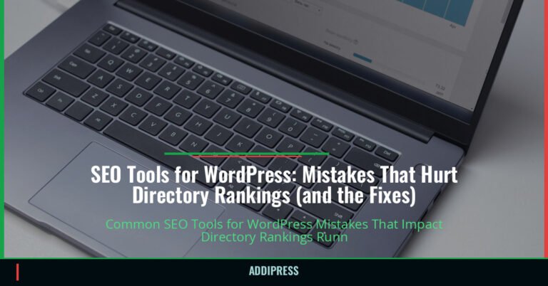 SEO Tools for WordPress: Mistakes That Hurt Directory Rankings (and the Fixes) — addipress.com