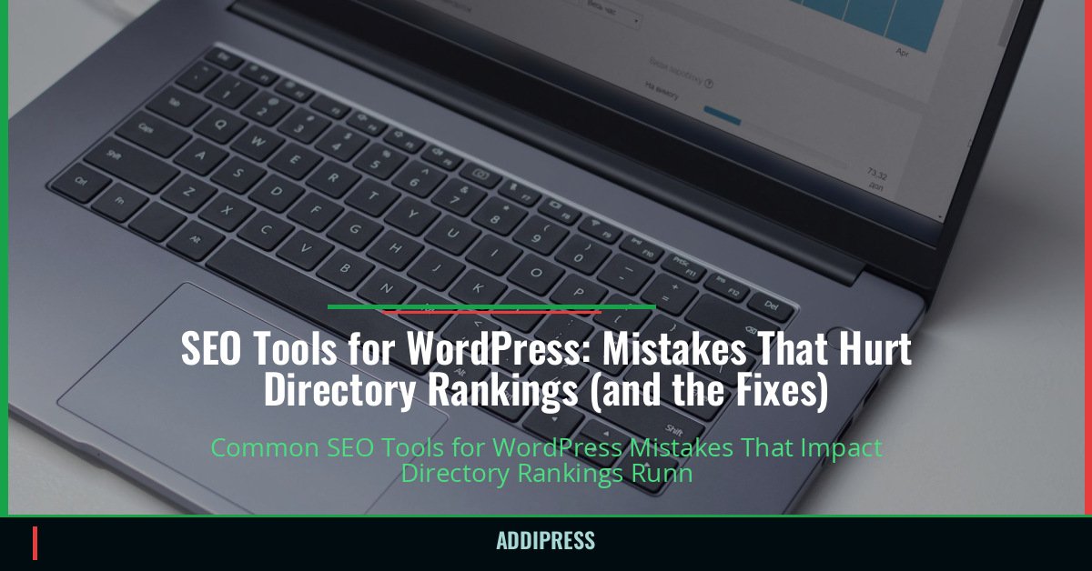 SEO Tools for WordPress: Mistakes That Hurt Directory Rankings (and the Fixes) — addipress.com