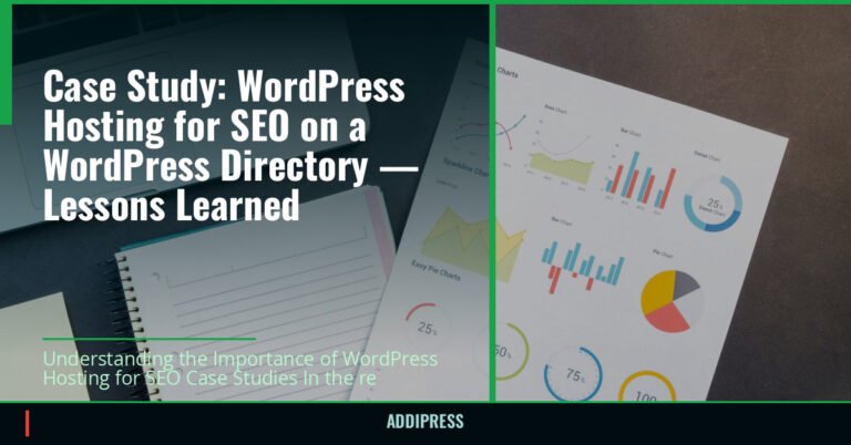Case Study: WordPress Hosting for SEO on a WordPress Directory — Lessons Learned — addipress.com