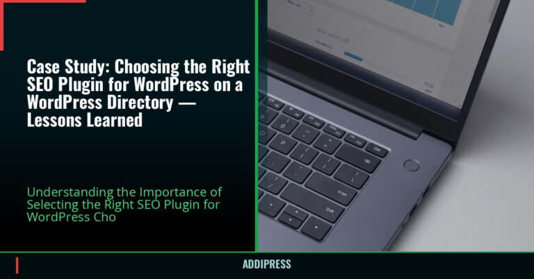 Case Study: Choosing the Right SEO Plugin for WordPress on a WordPress Directory — Lessons Learned — addipress.com
