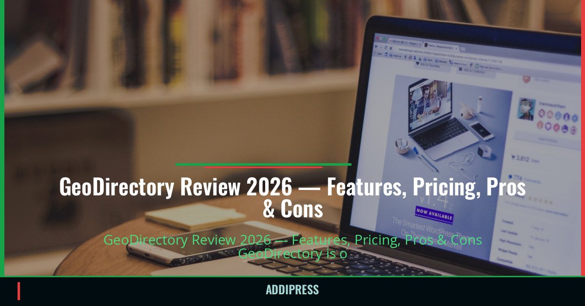 GeoDirectory Review 2026 — Features, Pricing, Pros & Cons — addipress.com