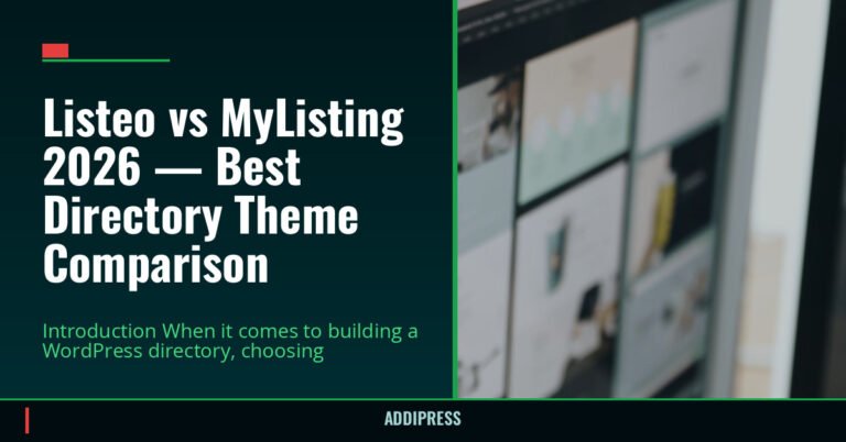 Listeo vs MyListing 2026 — Best Directory Theme Comparison — addipress.com