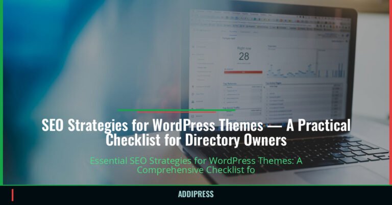 SEO Strategies for WordPress Themes — A Practical Checklist for Directory Owners — addipress.com