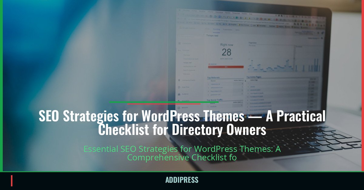 SEO Strategies for WordPress Themes — A Practical Checklist for Directory Owners — addipress.com